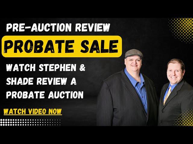 WHAT IS A PROBATE AUCTION? PROBATE HOME LIVE SALE REVIEW!