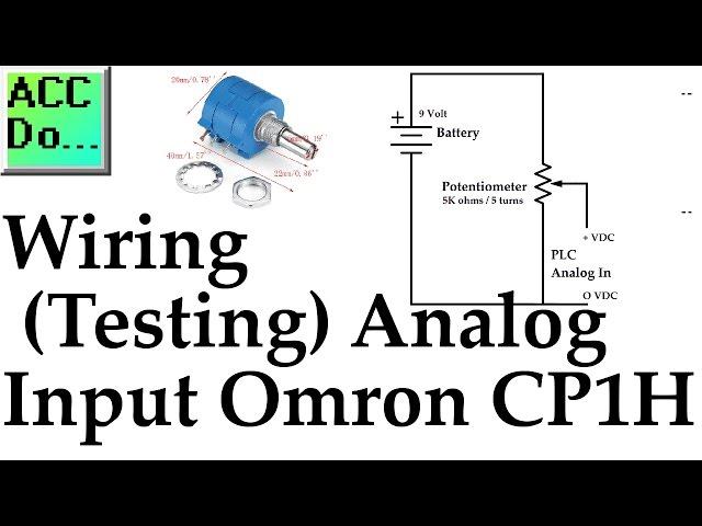 Wiring Testing Analog PLC Input Omron CP1H