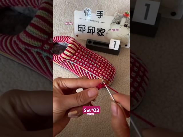 Set°03 Handmade crochet Shoes knitting tutorial #mhmc #shorts #crochet #knitting #crochetshoes