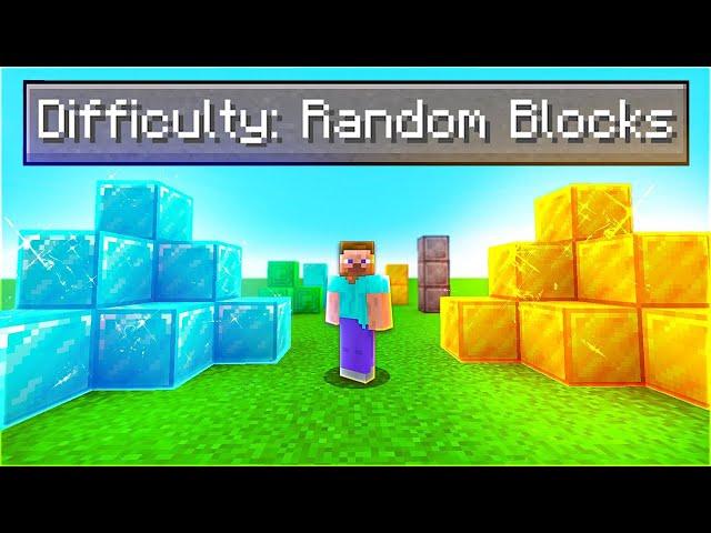 Can You Beat Minecraft If The Blocks Are Random?