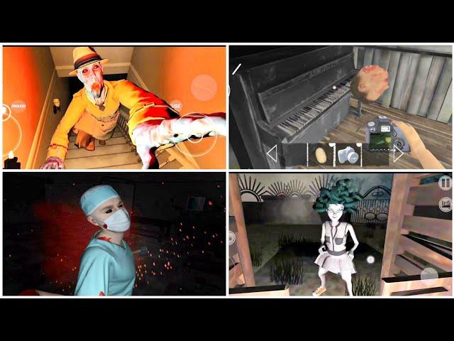 Scary Moments & Jumpscares Horror Game #2 The Virus X + Insane Doctor + Gorgon + LostRoom