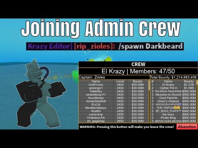 I Joined The Admin Zioles Crew El Krazy!!!