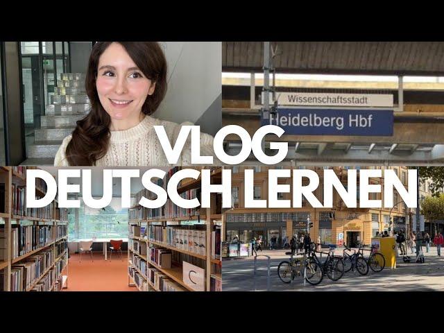 #9 GERMAN VLOG (B1/B2/C1): Herbst in Heidelberg - aufklappen, es tröpfelt, zocken, die Zahnseide