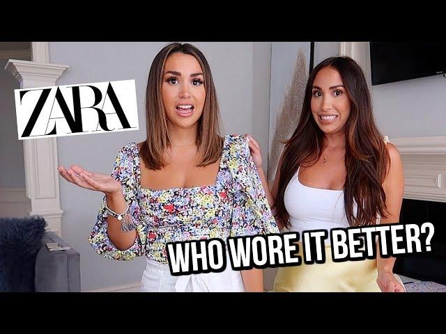 ZARA $100 OUTFIT CHALLENGE VS MY SISTER! ALEX GARZA