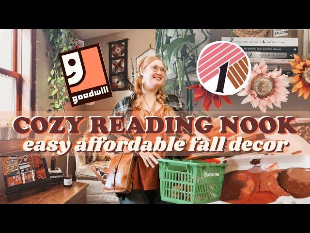 Cozy Reading Nook Setup  Create Your Perfect Autumn Sanctuary with Easy + Affordable DIY Fall Decor