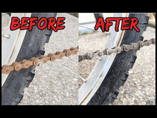 Clean Rust from Bike Chain