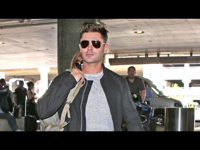 Zac Efron Asked If He's Routing For Mayweather Or McGregor While Jetting Out Of L.A.