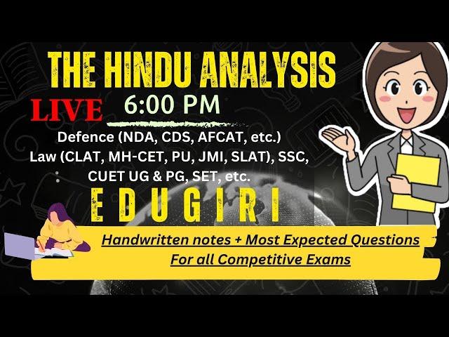 The Hindu Analysis 3rd & 4th November CLAT, Judiciary, CUET, All State PCS,Other Law Entrance Exams