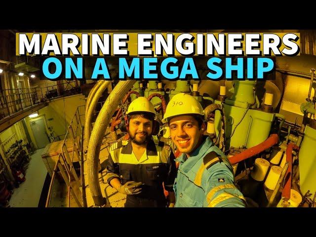 A Day In The Life Of MARINE ENGINEERS On A Mega Ship