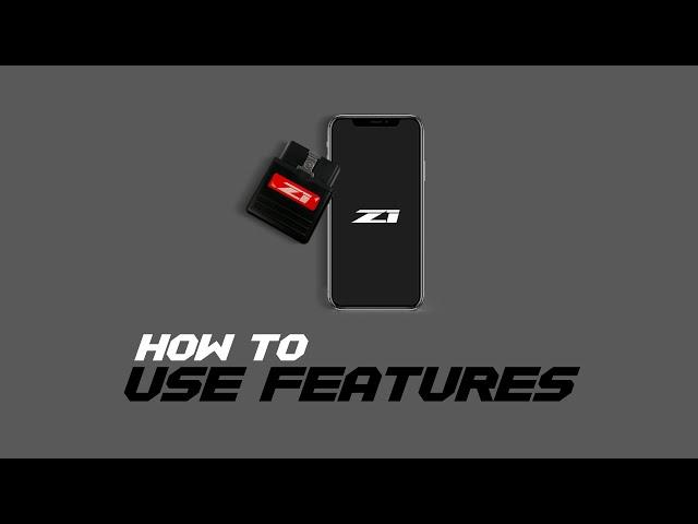 How to Use Features - Z1 Performance Tuning Package