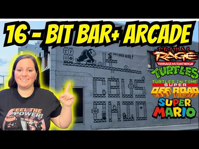 Visiting An AWESOME Bar Arcade in Columbus Ohio! - 16-Bit Bar & Arcade