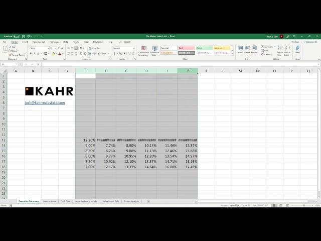 Build a Real Estate Financial Model, Part 3: Leveraged Returns and Data Tables