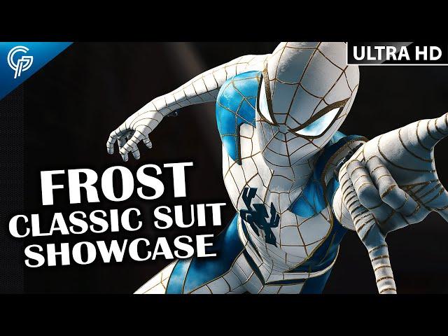 FROST CLASSIC SUIT SHOWCASE | Swing and Combat Gameplay in MARVEL'S SPIDERMAN