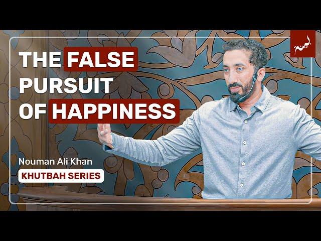 Happiness Is A By-Product Of Living With Purpose | Khutbah by Nouman Ali Khan | Detroit, USA