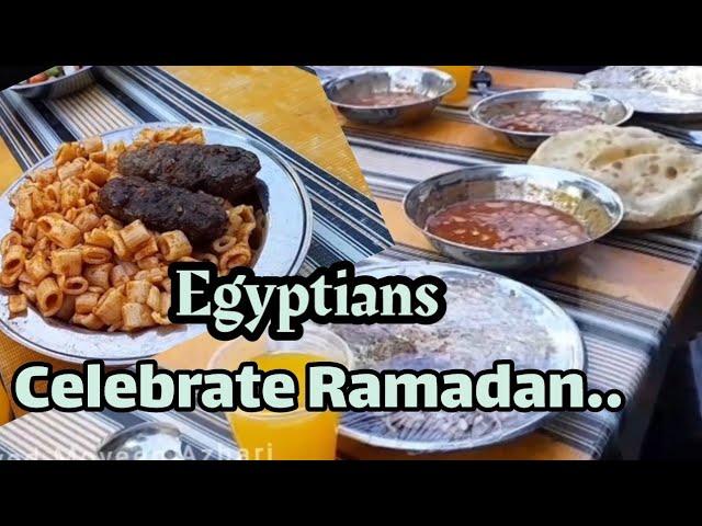 Egyptians Celebrate Ramadan With The Longest Free Ifter Table | syed moyeen azhari |