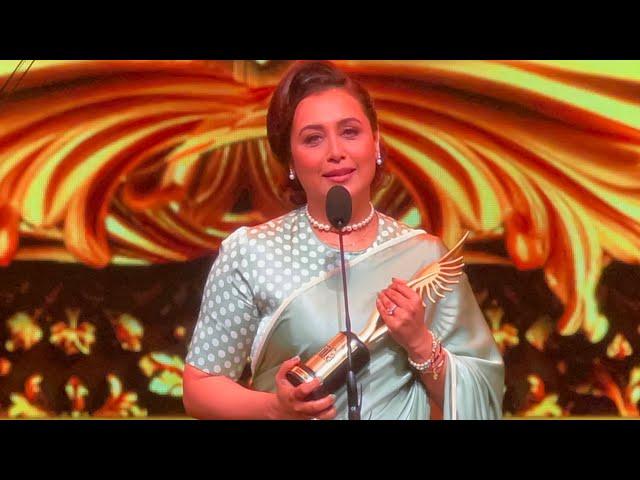 IIFA 2024 Film Awards Finals | Rani Mukerjee best actress speech about how strong mothers can be