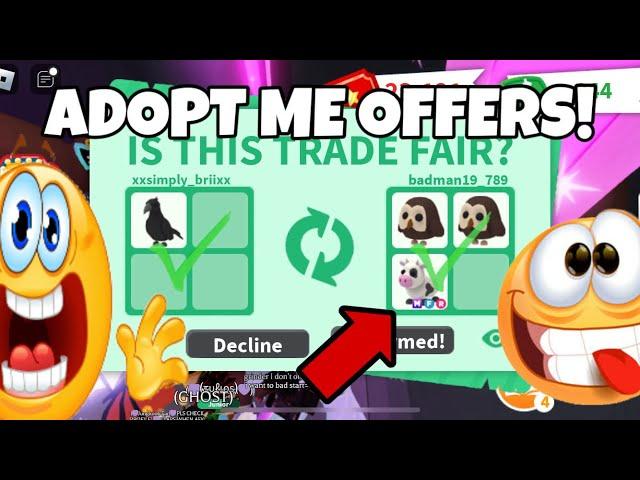 TRADING GOOD PETS FOR EVEN BETTER OFFERS! Adopt Me Trades!