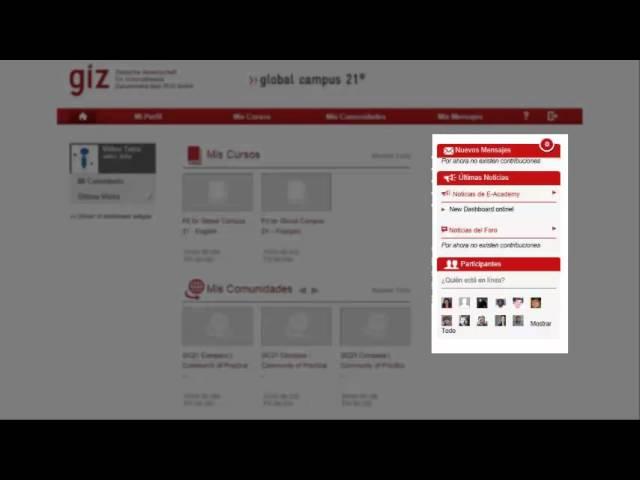 El nuevo Dashboard - Global Campus 21