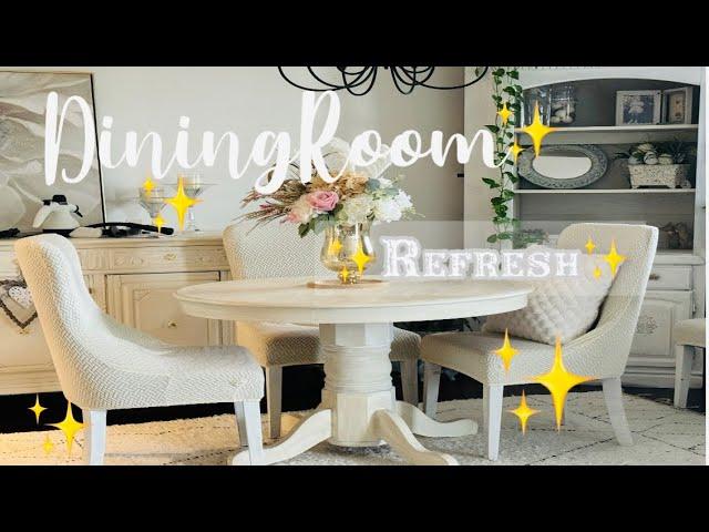 SPRING DINING ROOM REFRESH + CLEAN + REARRANGE WITH ME! #CleanWithMe