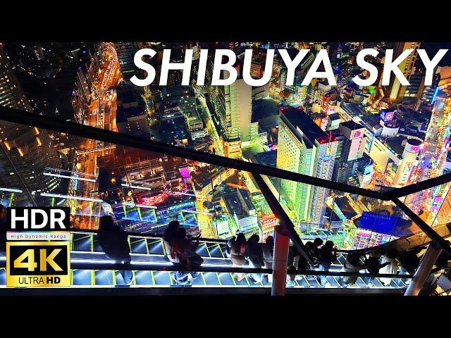 【JAPAN Night Walk】The Best Place to see Tokyo - Shibuya Sky - #4K #HDR