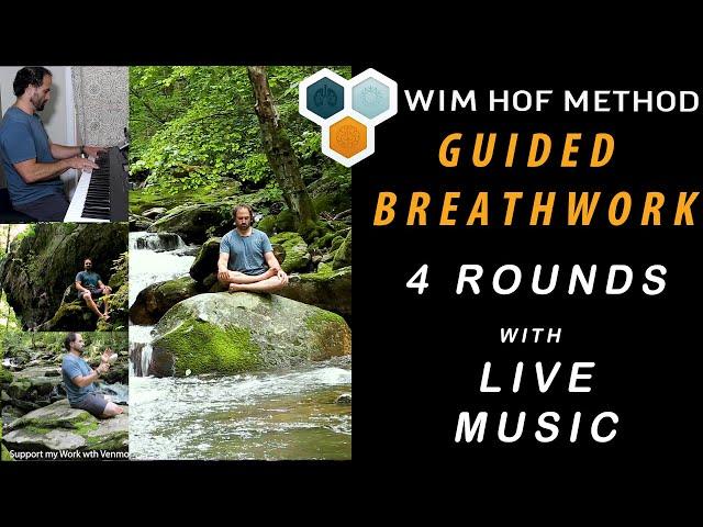 Wim Hof Method Breath Work with Live Music 4 Rounds, Deep Meditative