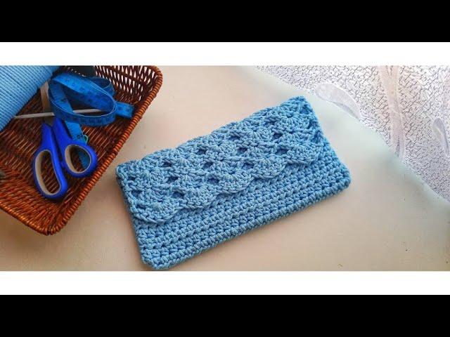 Crochet clutch bag | MirrymasCrafts