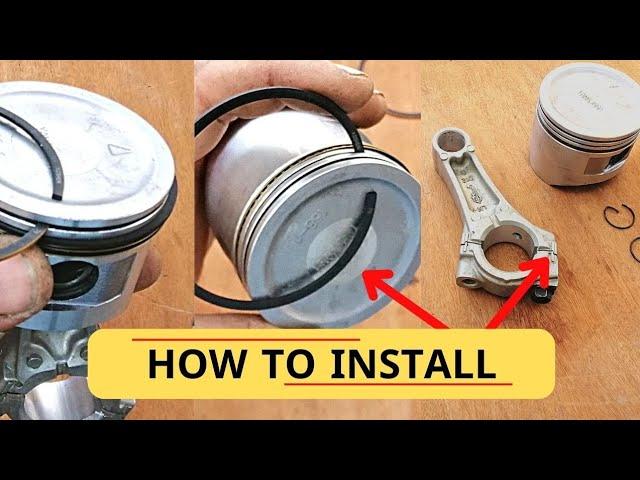 Connecting rod and piston rings Installation / Repair honda lawn mower
