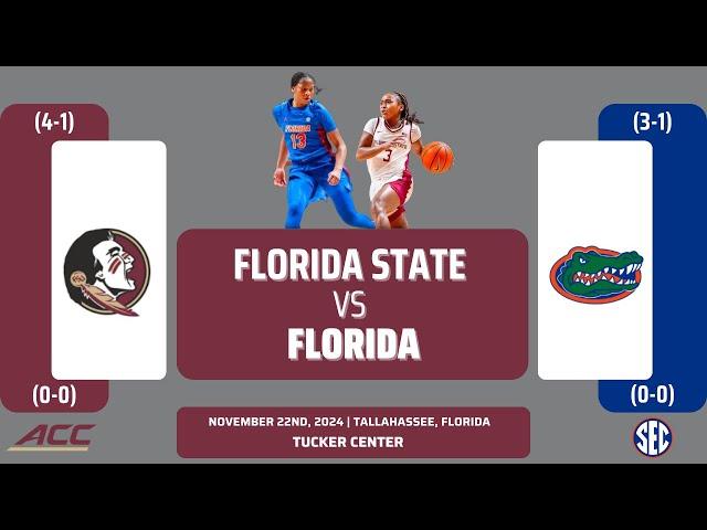 Florida State vs Florida | NCAA Women's Basketball | 11.22.24