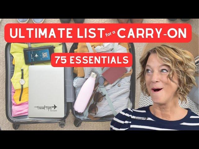 75 Packing List Travel Essentials