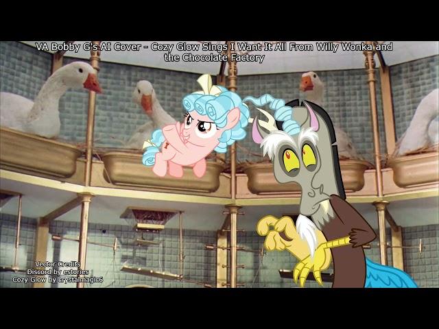 VA Bobby G's RVC AI Song Cover - Cozy Glow sings I Want It Now from Willy Wonka