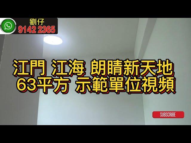 江門 江海 朗睛新天地 63平方 示範單位視頻