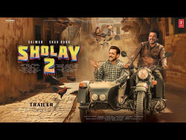 SHOLAY 2: Returns - Trailer | Salman Khan As Veeru | Shah Rukh Khan As Jai | Kriti S. & Pooja Hegde