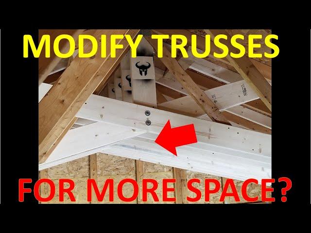 How to Modify Garage Trusses for More Height for a Car Lift (Super Garage Video #1)