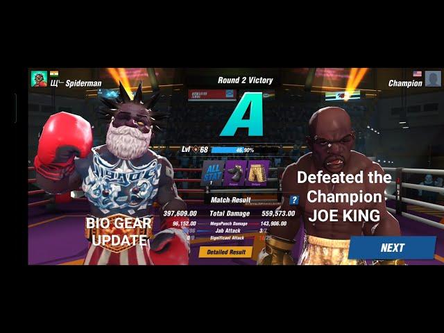 BOXING STAR | NEW BIO GEAR UPDATE | TITUS DEFEATS THE BOSS | JOE KING WITH JABS ONLY