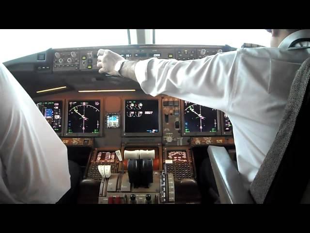 PIA Boeing 777-300ER Cockpit View KHI-LHE Part 3 HD 720P