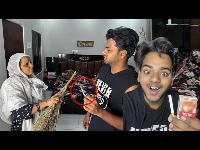 Cigarette Smoking Prank On Mummy  Gone Wrong  Bhut Maar Padi !