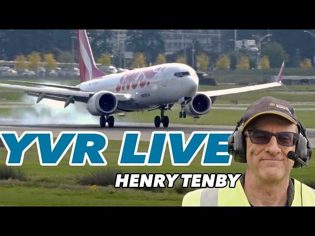 Vancouver Airport YVR Live plane spotting with Henry Tenby | OCT 3 2024