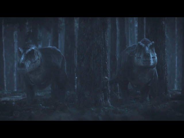 Tyrannosaurus Hunting Edmontosaurus [Prehistoric Planet]