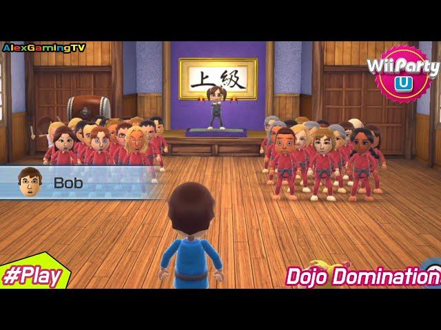 Wii Party U - Dojo Domination  ( Advanced Mode, Eng Sub ) Player Bob