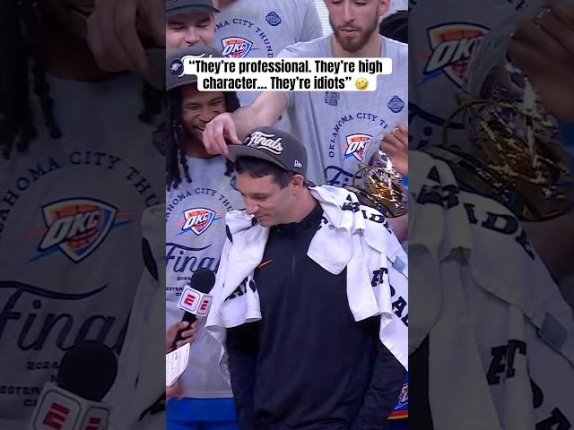 Thunder put the towels on Coach Daigneault 