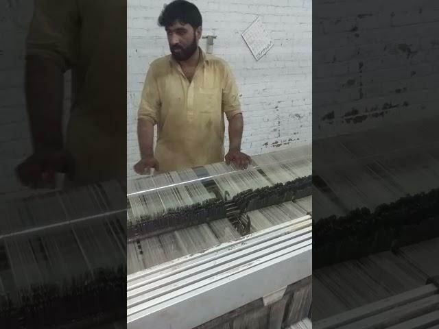 Taking rod into dropers #shortvideo #machine #fullyautomaticlongcottonwickmachine #textileequipment