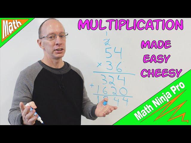 How to Solve 2-Digit Multiplication Made Easy Multiplying 2 Digit Numbers by Math Ninja