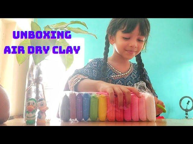 Unboxing Air Dry Clay | Modeling Soft Clay | DIY