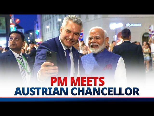 PM Modi meets Austrian Chancellor Karl Nehammer in Vienna