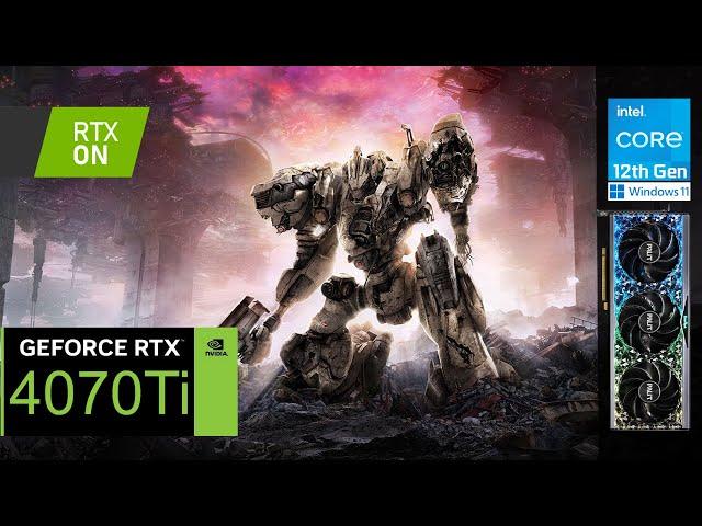 Armored Core VI | RTX 4070 Ti | 1440p, Max settings, RTX ON / OFF