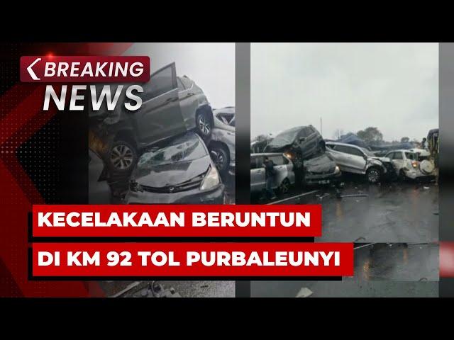 BREAKING NEWS - Kecelakaan Beruntun di KM 92 Tol Purbaleunyi