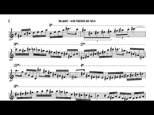 Delgado EWI solo By Michael Brecker