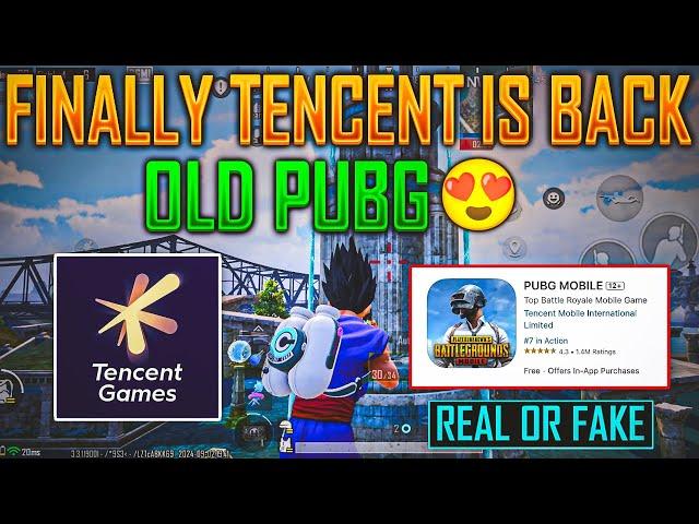  Finally Tencent Is Back Real OR Fake ? | Old PUBG Mobile Is BACK | Tencent Comeback In Pubg Mobile