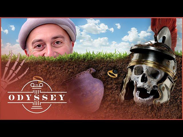 The Buried Mysteries Of The Roman Cemetery Beneath Hadrian's Wall | Time Team | Odyssey