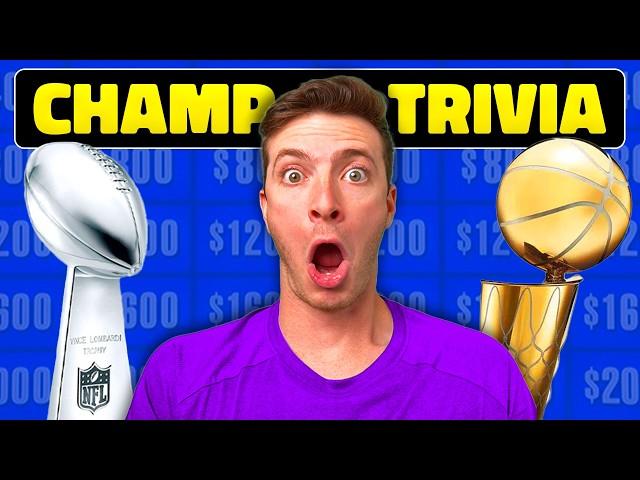 The Ultimate Sports Championship Jeopardy